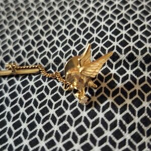 Gold Eagle Tie Pendant